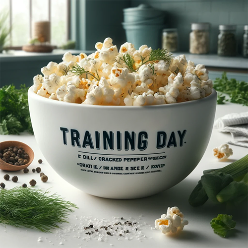 Training Day | Dill & Pepper flavored popcorn